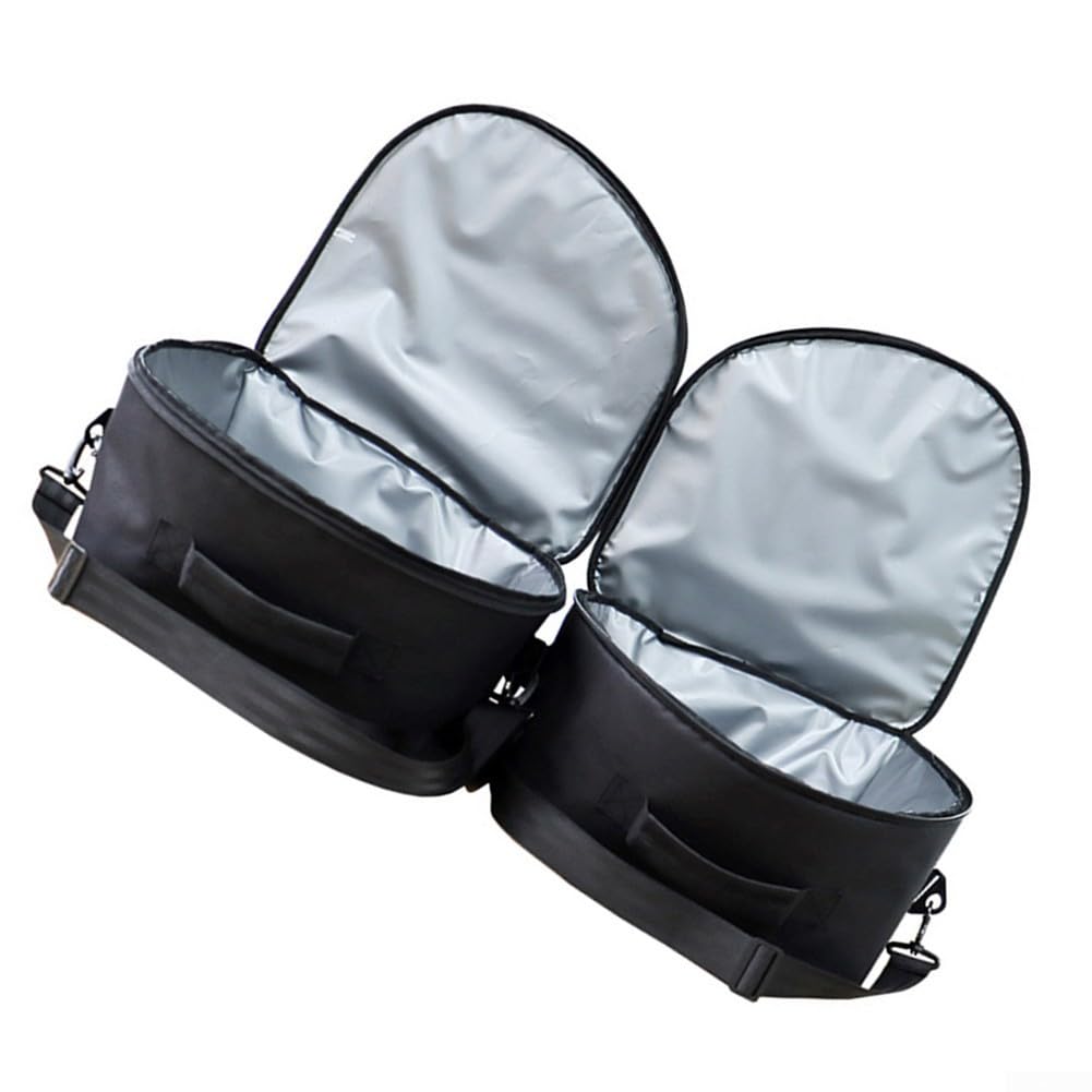 Borsa portaoggetti isolata per bagagliaio anteriore modello 3, refrigeratore termico per viaggi e picnic, organizer robusto nero per il trasporto di cibi caldi e freddi