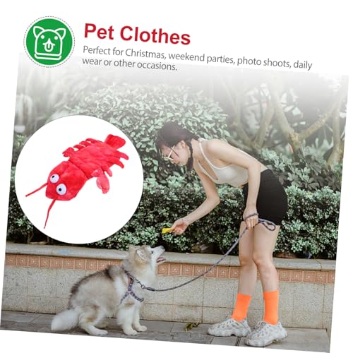 Disfraz de langosta para perros XS rojo miniatura 7