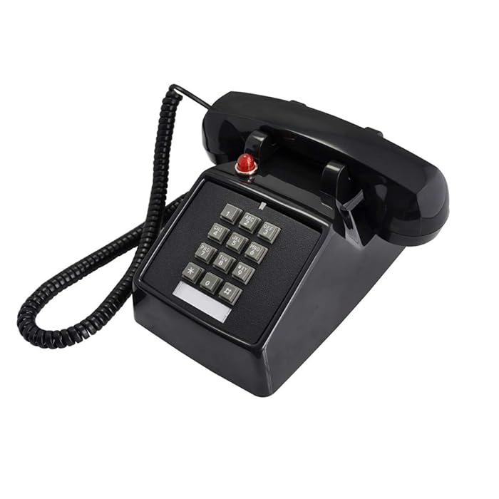 Buy TelPal Telephones Land Line Corded Old School Phone Single Desk
