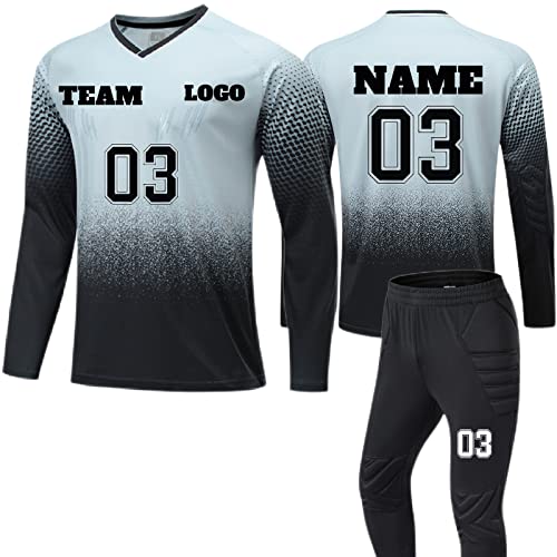 LJYTMZ Maillot De Gardien De But De Football pour Enfants pour Hommes, Ensemble De Maillot De Gardien De But Femmes À Manches Longues Et Pantalon Personnalisé Maillot Personnalisé Cover