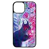utaupia Coque Silicone pour Apple iPhone 13 Mini ecureuil Pas Cher Animal Design Fleurs Smartphone de Protection Mignon Foret Case Animaux
