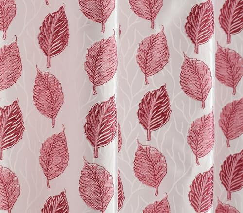 Image of DEVSANG Polyester Curtains 7 Feet Long Set of 3, Maroon