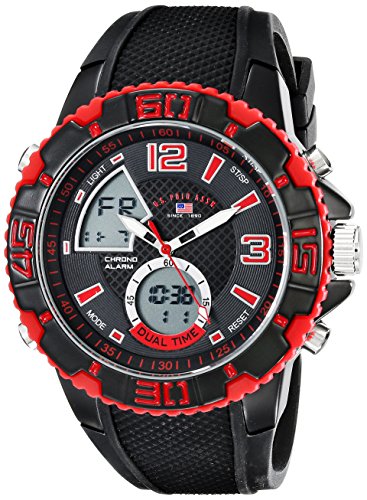 U.S. Polo Assn. Sport Men's US9482 Analog-Digital Display Analog Quartz Black Watch