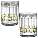 Frank Lloyd Wright DOF Double Old Fashioned Glass 14-Ounce (Gift Boxed Set of 2, Tree of Life)