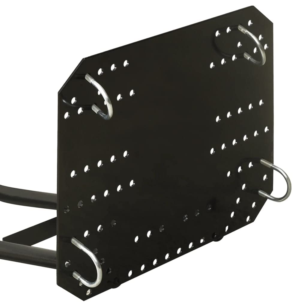 KOIECETA Schneepflug zur ATV-Montage Winkel in 5 Positionen Einstellbar Schneeschieber Schneeschild Räumschild Schneeschaufel Schwarz 115x38cm