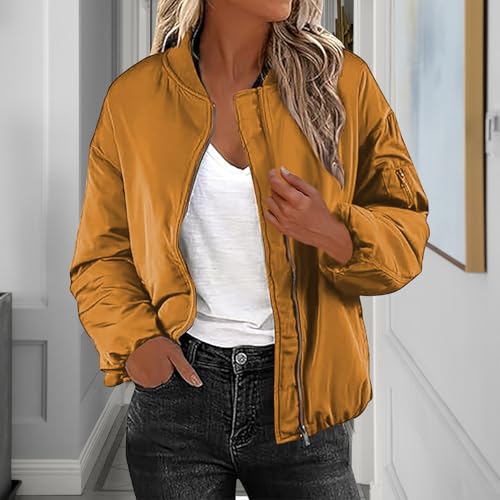 Outfit for Juniors Winter Fall Long Sleeve Cropped Plain Down Jackets Coats Women 20252