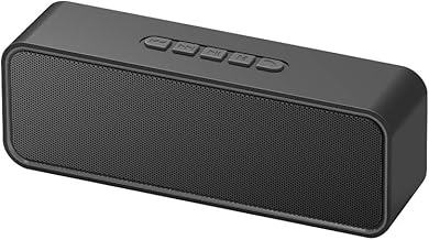 Sonkir Portable Bluetooth Speaker, Wireless Bluetooth 5.0 Speaker with 3D Hi-Fi Stereo Bass, Built-in 1500mAh Battery, 12H Playtime (Black)