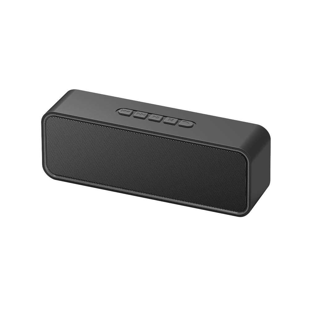 Sonkir Portable Bluetooth Speaker, Wireless Bluetooth 5.0 Speaker with 3D Hi-Fi Stereo Bass, Built-in 1500mAh Battery, 12H Playtime (Black)