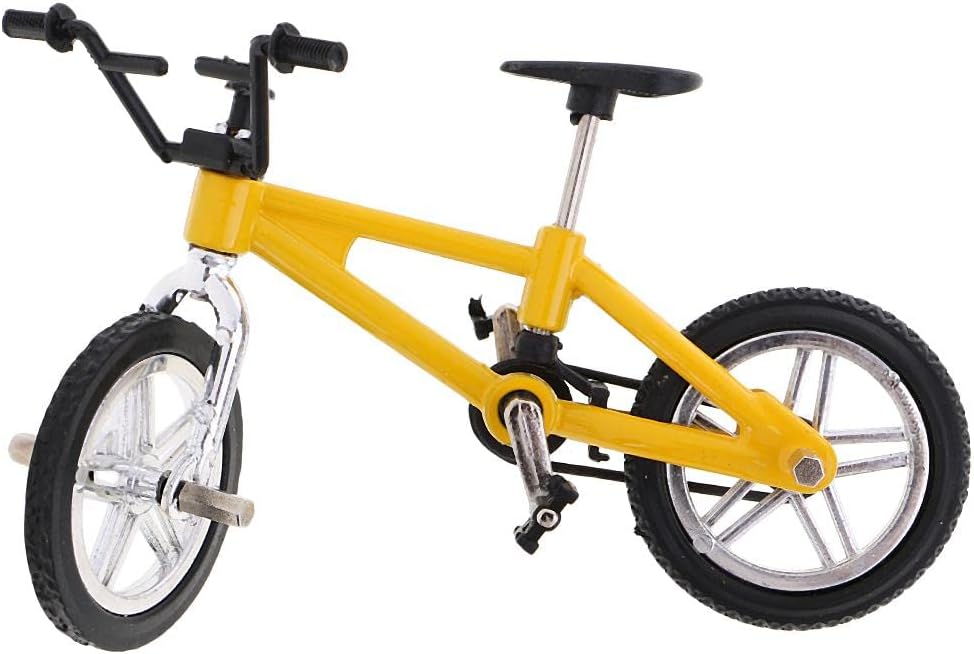 MERISHOPP®Alloy Mountain Bike Model Mini Finger Bike Bicycle Cool Boy Toy Gift Yellow|Toys & Hobbies | Action Figures | Sports