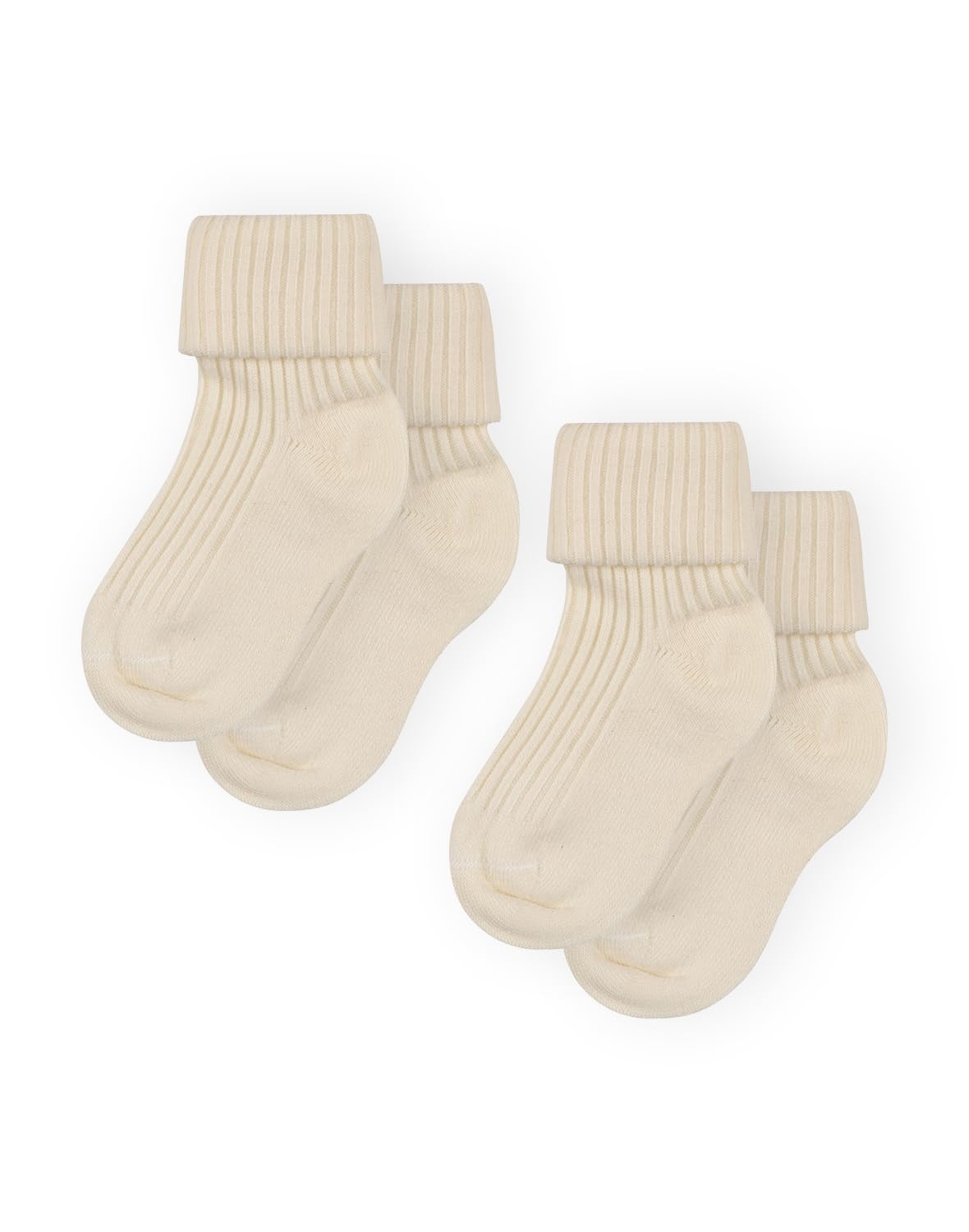 DILLING Baby Merino Wool Socks (Pack of 2), natural, 11-14