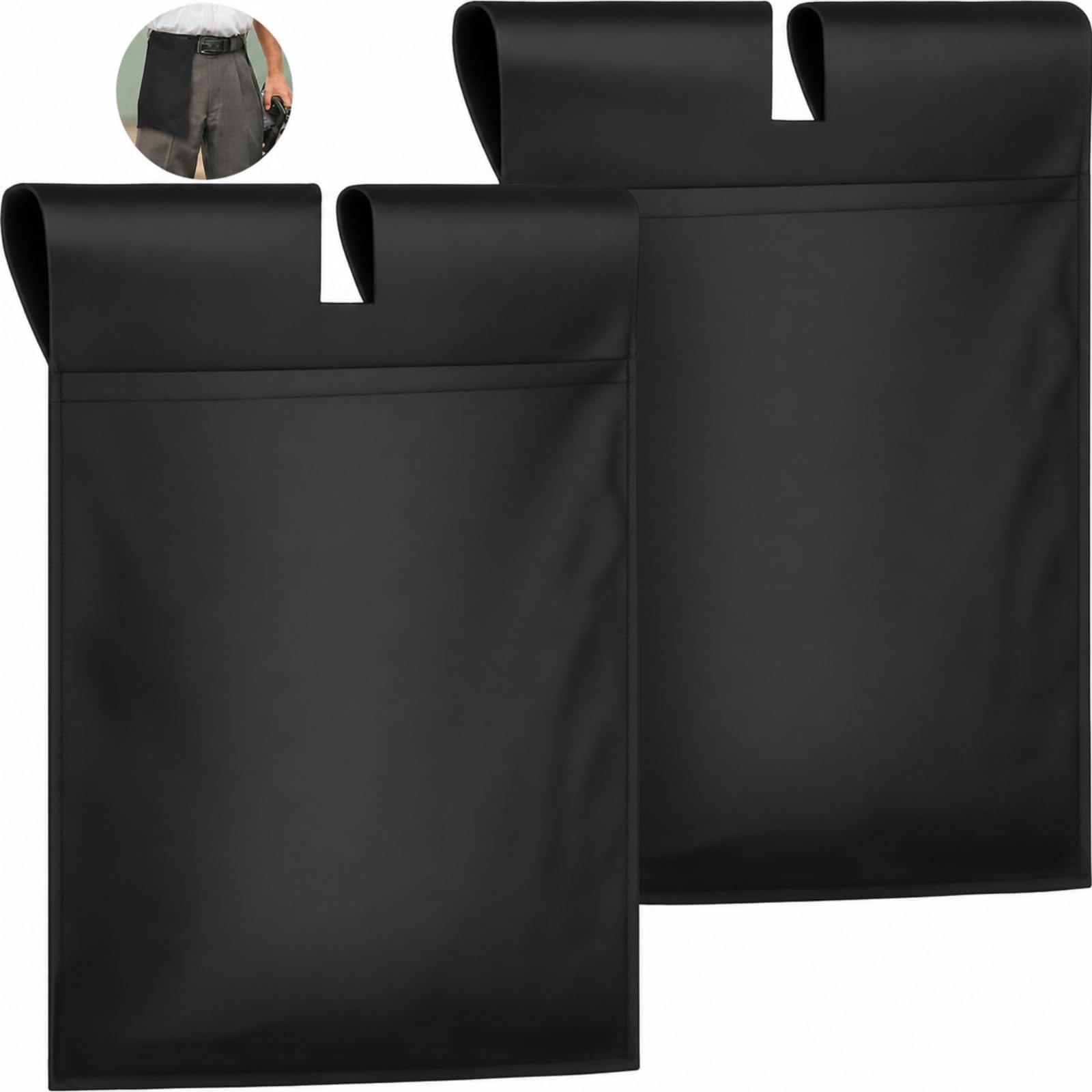 2 Pieces Umpire Ball Bag Umpire Gear Baseball Softball Umpire Bag Quality Woven Polyester Fabric for Baseball Softball with Belt Extra Large