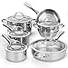 Cooks Standard 00391 11-Piece Classic Stainless-Steel Cookware Set