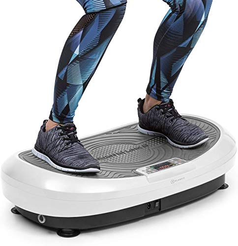 KLAR FIT Klarfit Vibe 4DX Plateforme vibrante 440W 10 Modes Triple Moteur 4DX Blanche