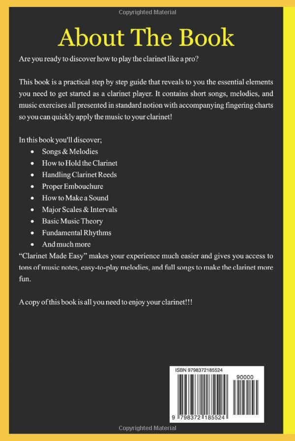 Miniatura 2 de CLARINET MADE EASY A Complete Step By Step Guide With Illustrative Images On How To Play The Clarinet Like A Pro In Less Than 14 Days