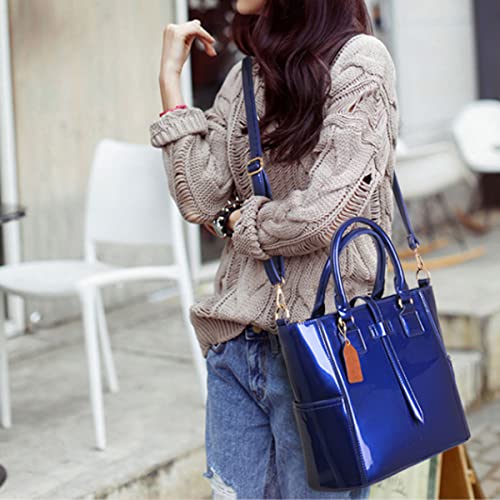 Bolso de mujer 3 piezas con manija superior y asas cruzadas miniatura 3