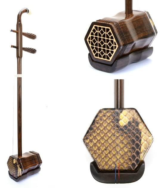 LANDTOM African Guibourtia Erhu Chinese 2-string Violin Fiddle Musical Instrument With Free Accessories Available In All Regions (CGB2)