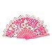 Ruilogod Wedding Party Plastikowa Rama Kwiat Druku Składany Ręczny Wentylator W D Pierścionek