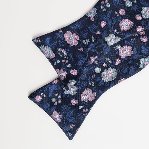 Image of Alizeal Mens 2pcs Floral Pattern Bow Tie Set