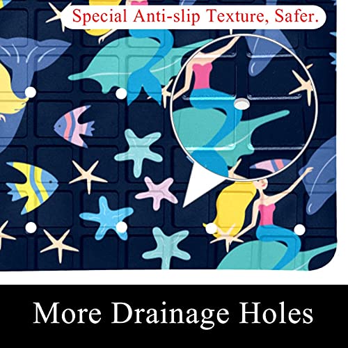 Tapis de bain antidérapant lavable machine à trous de drainage - 3