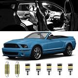 AWALITED 10pcs Muatang Interior LED Lights Kit for ford mustang 1994-2009 All Models Super Bright Inside LED Map Dome Light Bulbs