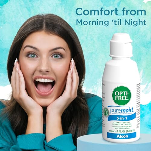 Image of Opti-free Puremoist Multi-Purpose Contact Lens Cleaning and Disinfecting Solution, 4 Fl Oz