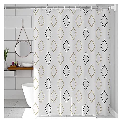 Rideau de douche moderne imperméable anti-brouillard doux W150xH200cm épaissi - 2