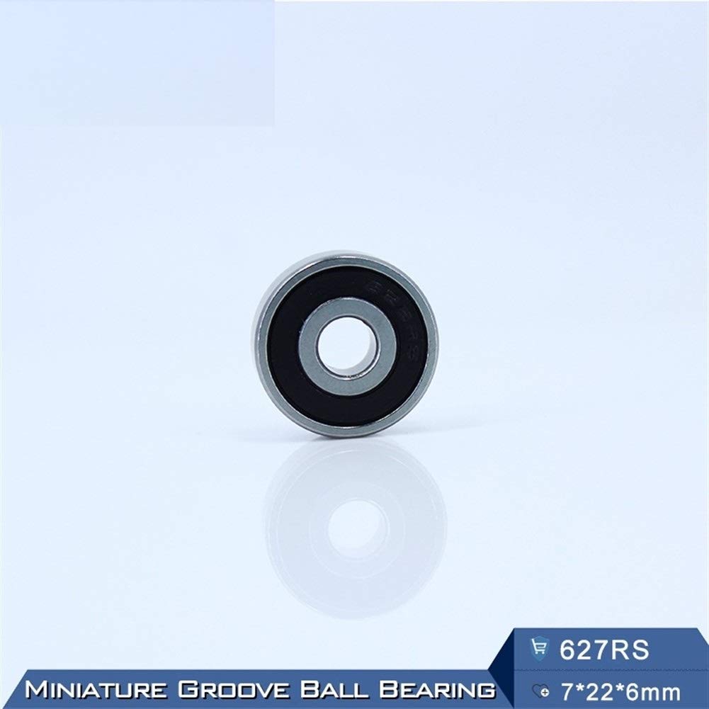 627RS 627-2RS 52100 ABEC-5 Chromowane łożysko stalowe 7 * 22 ​​6 mm miniaturowe uszczelnione kulki sztywne łożyska 627 2RS