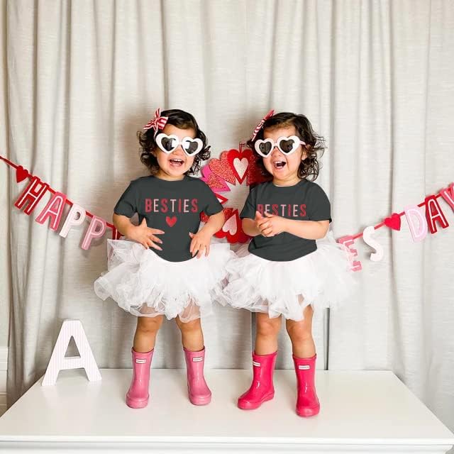 Miniatura 2 de ASTANFY Mommy and Me - Trajes a juego para el día de San Valentín, camisetas de corazón para mujer, camiseta de corazón para el día de San Valentín