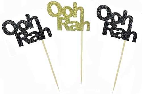 Miniatura 7 de 24 piezas de emblema para cupcakes para fiestas de jubilación, fiestas temáticas, bodas, fiestas de cumpleaños, decoraciones