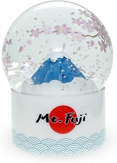 【JARLL】スノードーム 桜舞う富士山 プレゼント 日本 Mt.Fuji お土産 祝い 結婚 インテリア 置物 スノーグローブ IA23001