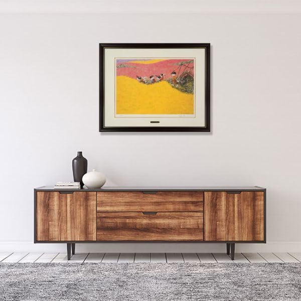 中島潔画伯作品「花かずら」 版画 中島潔 「花かずら」 リトグラフ 額付き 新品 作家直筆