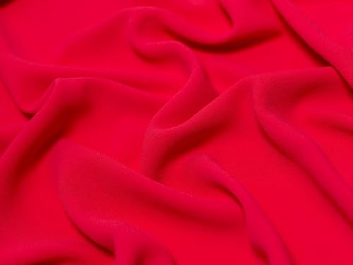 Minerva Hot Pink Heavy Triple Crepe Fabric - Per Metre