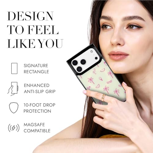 Image of COCOMII Rectangle for iPhone 18 Pro /17 Pro Case, Flamingo Paradise