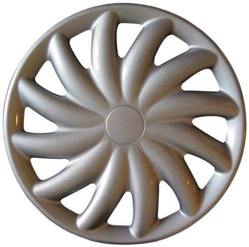 Coppe Copriruota Universali Farad - Set Da 4 Per Cerchi Da 15 Pollici, In Materiale PA66+PP, Vernice Metallizzata