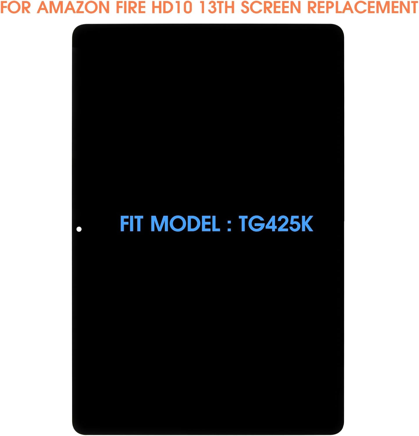 Screen Replacement for Amazon Fire HD 10 13th LCD Display for Amazon Fire HD10 Kids PRO 2023 Touch Screen Digitizer Full Assembly with Tools TG425K (Black,10.1")