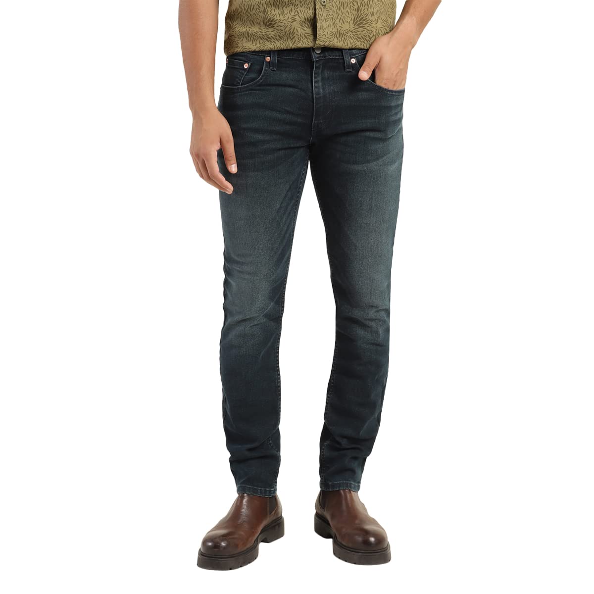 Levis Mens 65504 Skinny Straight Fit Mid Rise Stretchable Jeans