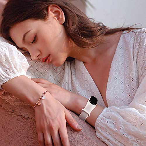 Pacote com 5 pulseiras esportivas para Mi Band 5 pulseiras de substituição de silicone macio para Xi