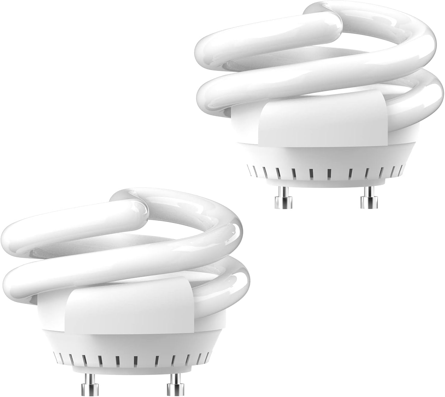 JACKYLED ULListed 13W T3 Spiral GU24 CFL Light Bulbs, 2700K Soft White