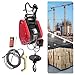 WHNLZGND Heavy Duty Electric Hoist with Remote - 350kg/771.62 lbs Capacity, 1500W Copper Motor, 30m Steel Wire, 60m Remote Range, IP54 for Industry & Home