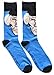 Star Trek Spock with Ears Crew Socks, Blue, Sock Size 10-13, Shoe Size 6-12