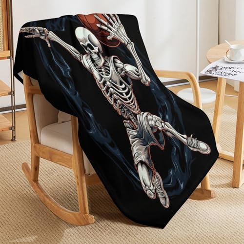 Linge de lit couverture motif basket-ball impression 3D grand couvre-lit flannel - 7