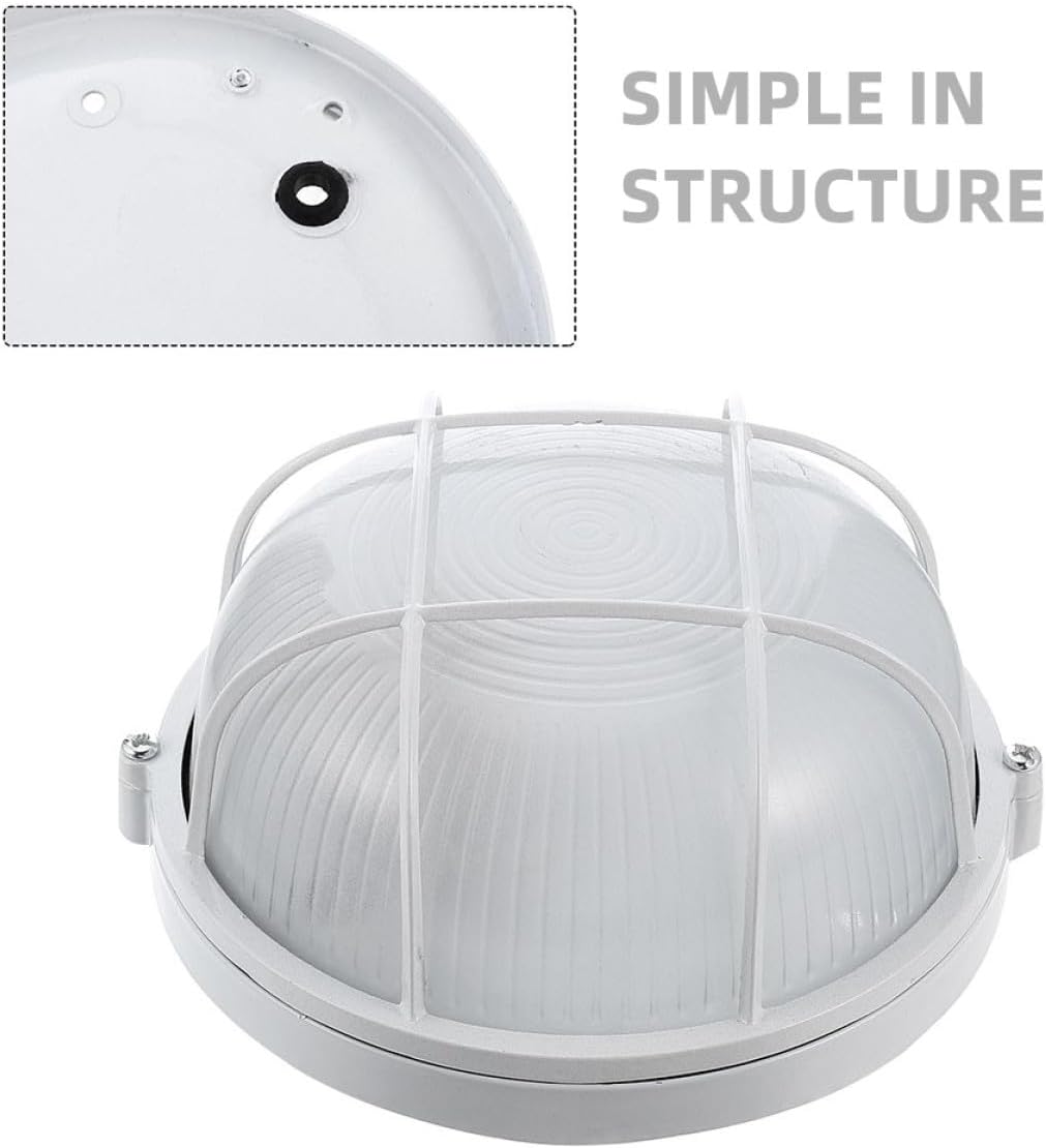 2pcs Sauna Light Anti-Fog Glass Die-cast Aluminum Steam Lamp for Corridor Warehouse Lighting Temperature Resistant Sauna Accessory