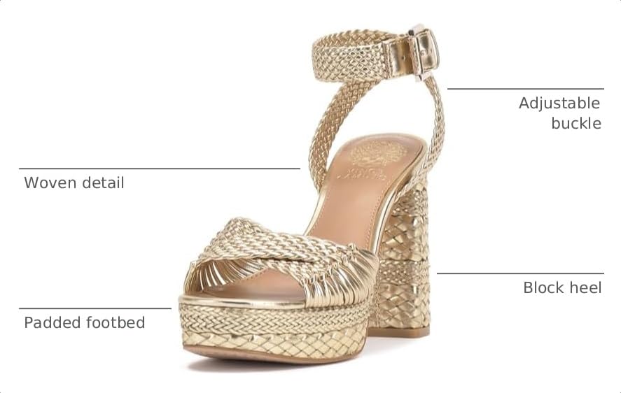 Image of Vince Camuto Pessa Woven Platform Sandals