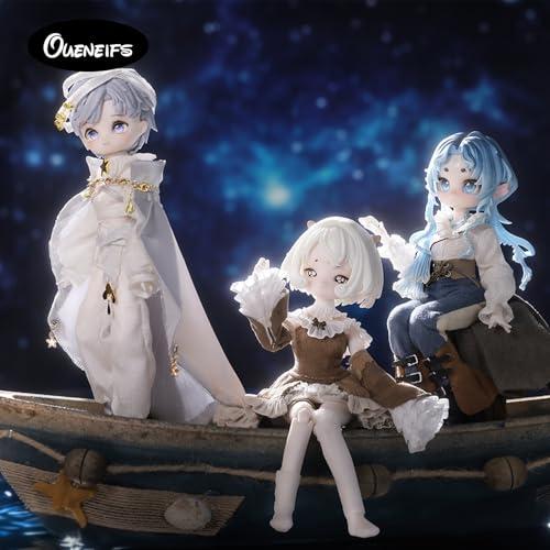 Muñeca Oueneifs 1/8 BJD estilo guerrero marino miniatura 4