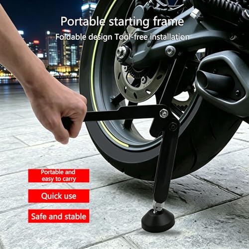 Soporte de reparación de motocicletas con elevador de acero de 22-35 cm 7