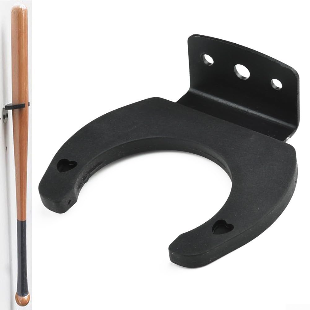 Soporte vertical de pared para bate de béisbol y raqueta de sóftbol, fácil instalación