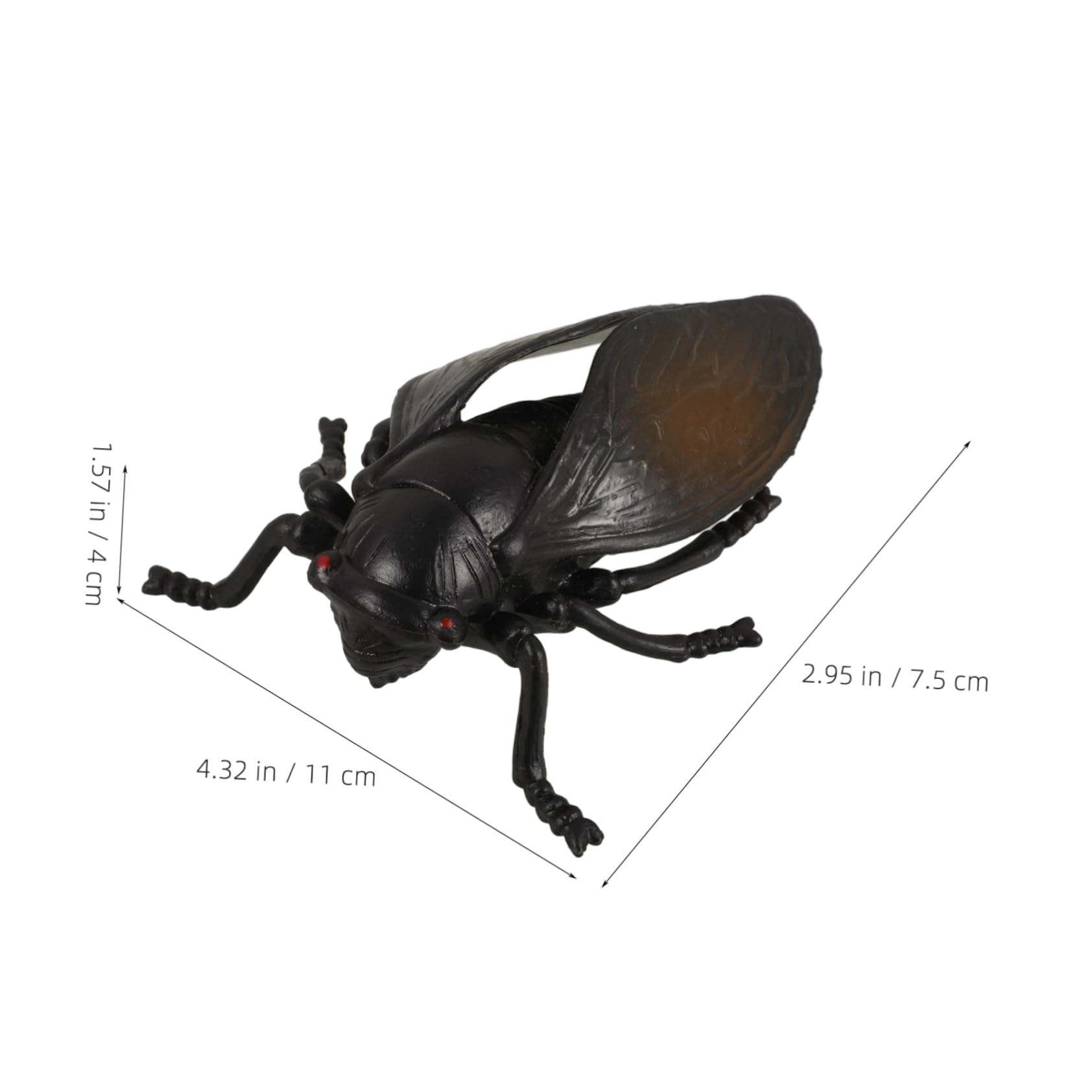 玉（ぎょく）製の蝉，#1 高度にシミュレートされた粘土昆虫ランダムカラー動物モデル