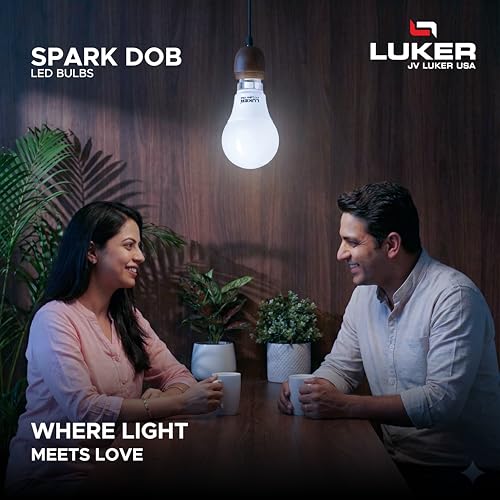 Image of LUKER JVLuker 9W LED Bulb B22 Base Energy Efficient 1 Star Light 120 Degree Wide Beam Coverage High CRI Surge Protection Lights for Home and Office Indoor & Outdoor, 1 Year Warranty (Pack of 6, White)