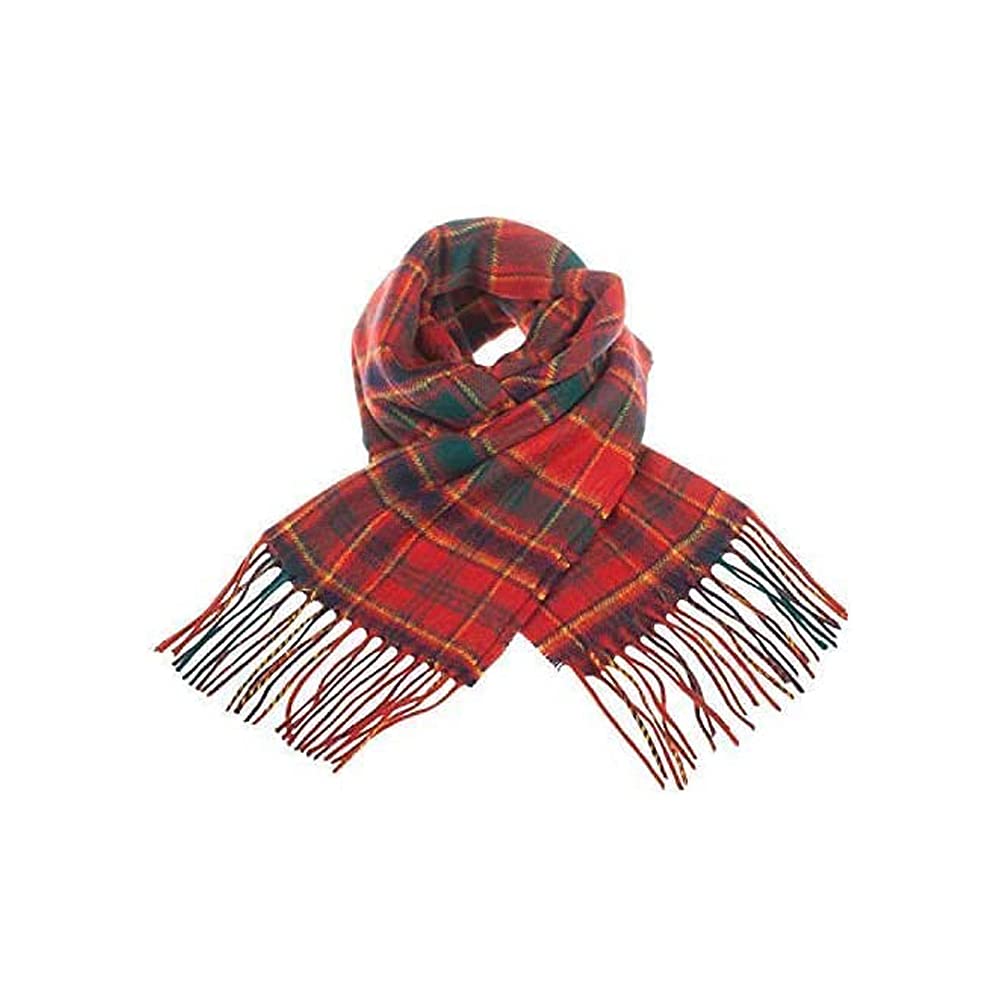 Clans Of Scotland Unisex Munro - 100% Pure Lambswool Scottish Clan Tartan Scarf- 100% Wool - Pure Wool Tartan Scarf - In Various Tartans - Perfect For Men And Women - 12X60 Inches