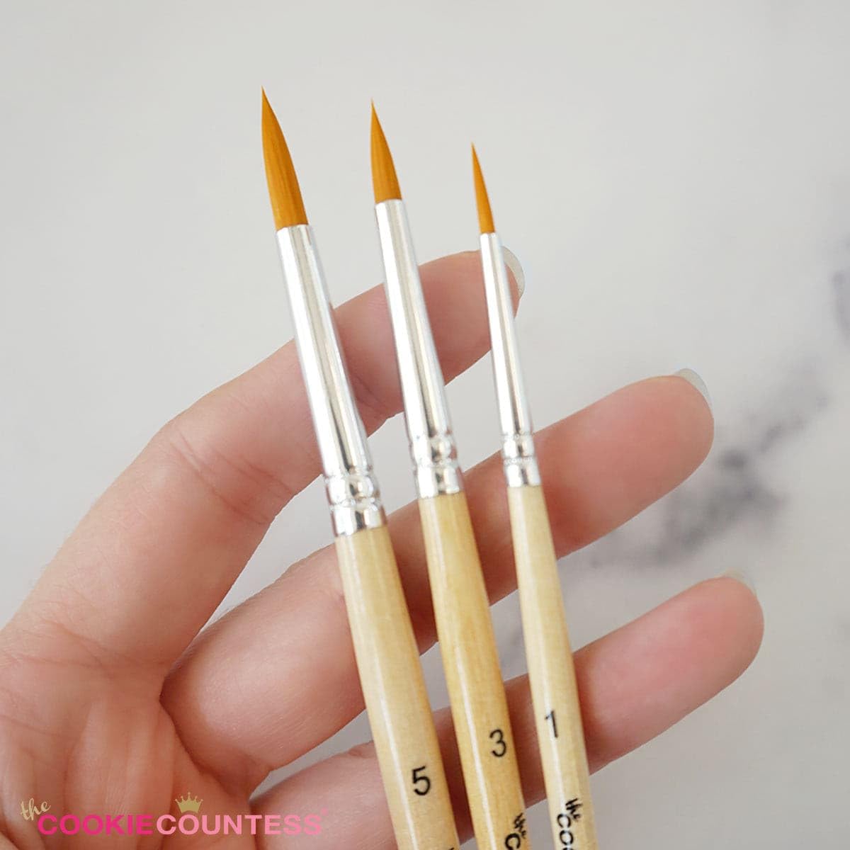 Juego de 6 pinceles para decoración de tartas